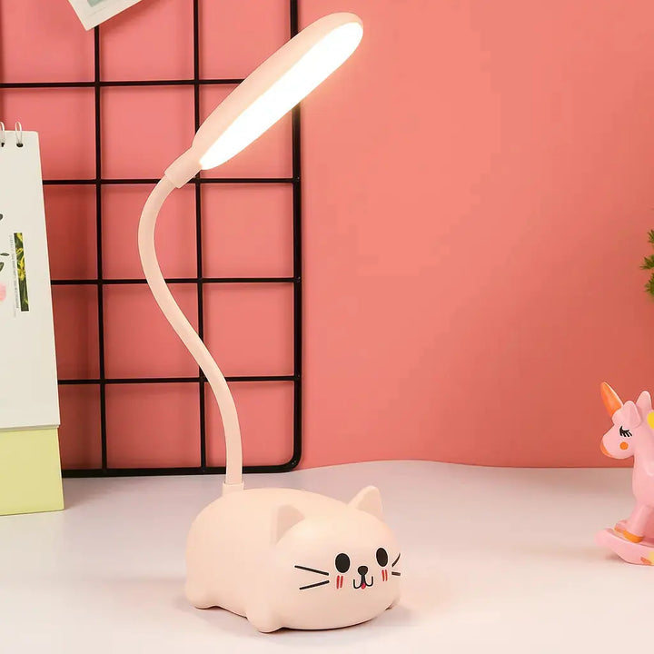 USB Kat Lampe – Mini LED Natlys med Blødt Lys