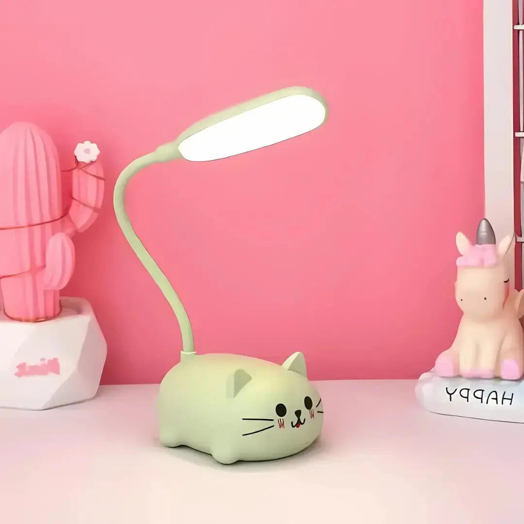 USB Kat Lampe – Mini LED Natlys med Blødt Lys