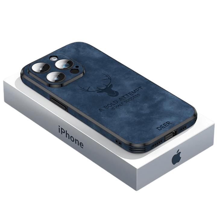 Læder iPhone Cover med Stødbeskyttelse &amp; Elegant Design
