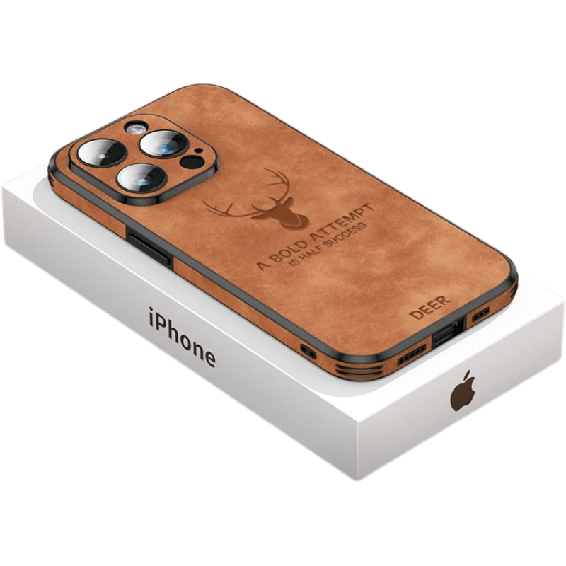 Læder iPhone Cover med Stødbeskyttelse &amp; Elegant Design