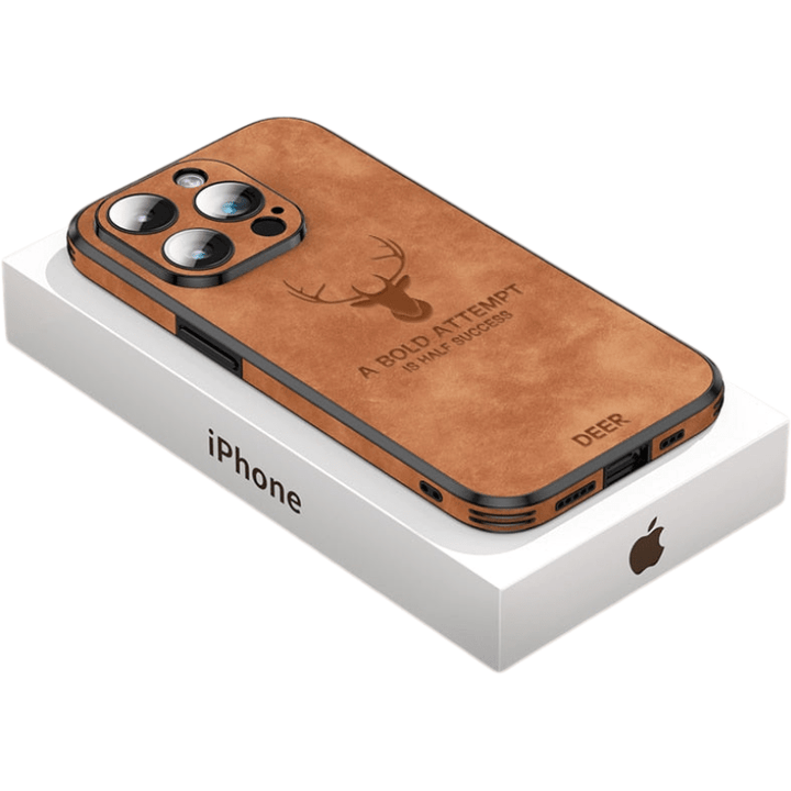 Læder iPhone Cover med Stødbeskyttelse &amp; Elegant Design