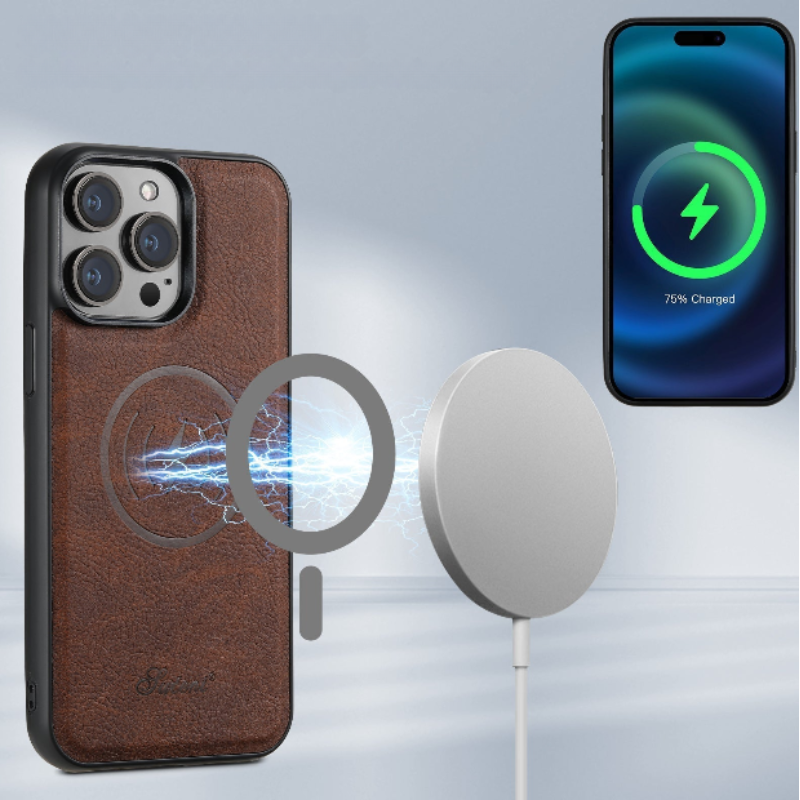Læder Telefon Etui med Kort Holder og Stativ
