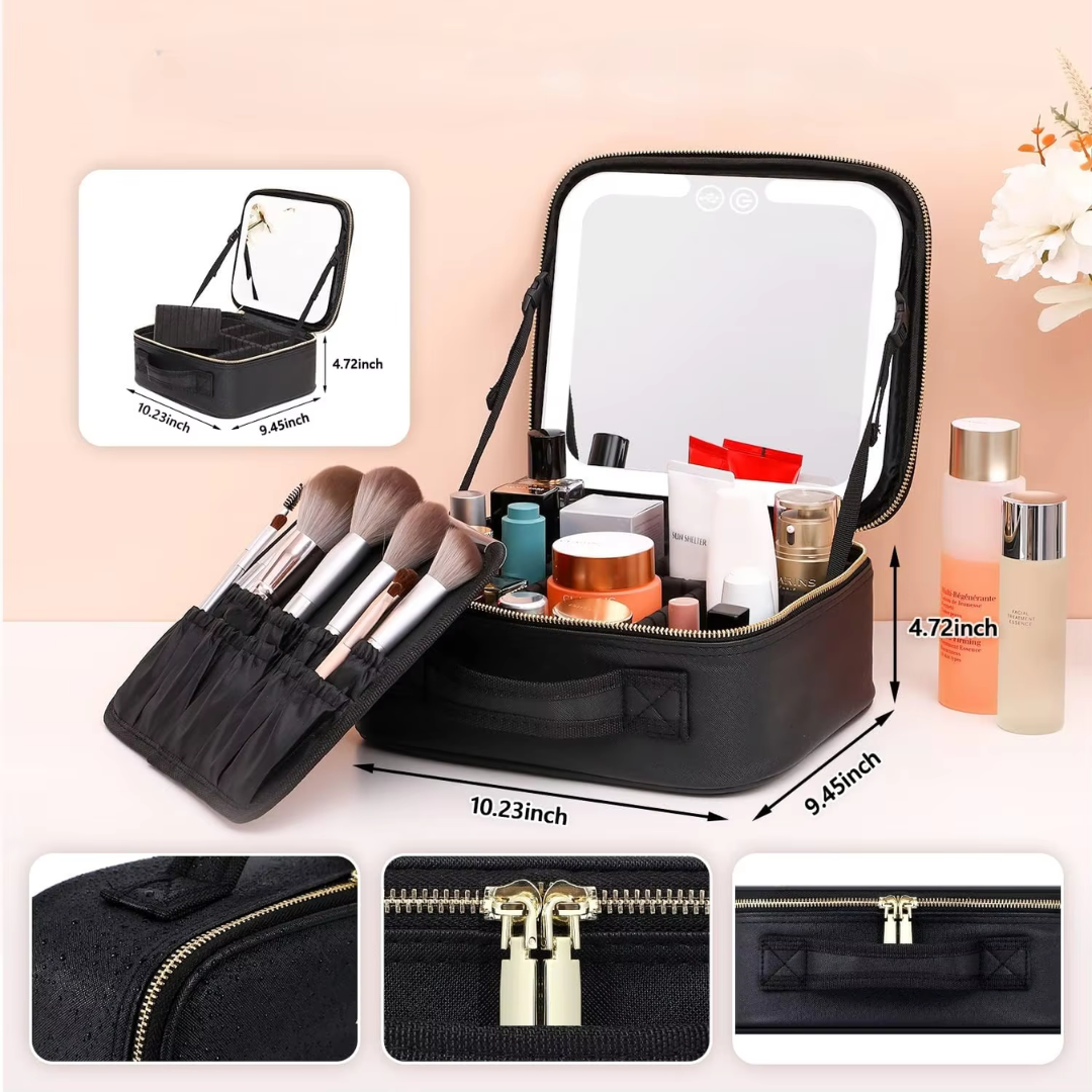Luksus Makeup Organizer med Belyst Spejl