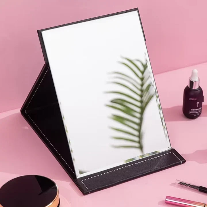 Kompakt makeup-spejl med stativ