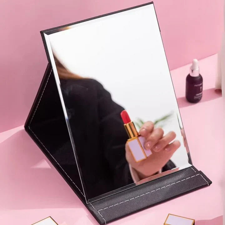 Kompakt makeup-spejl med stativ