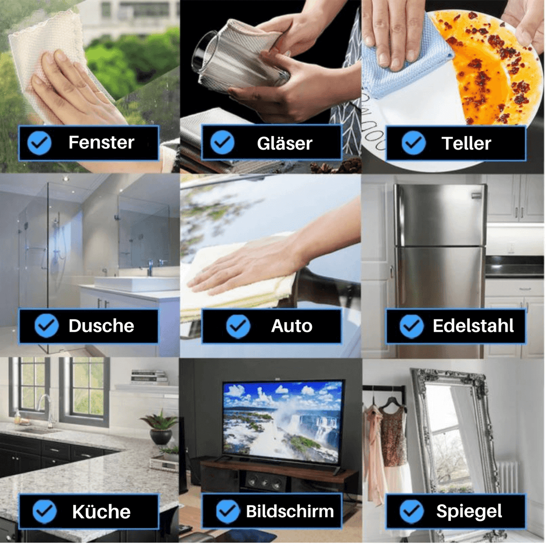 Soft Touch Wonder Cloth – Stribefri rengøring af glas, spejle og rustfrit stål |