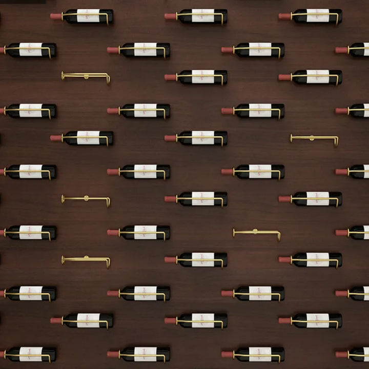 Vægmonteret vinreol til opbevaring af vin, øl og champagne