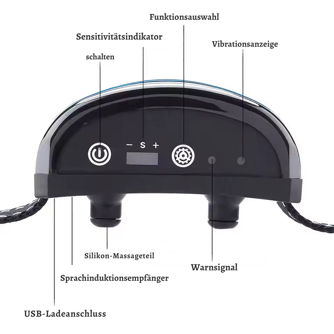 Vandtæt Anti Bell Halsbånd til Hunde med lyd og 7 vibrationsniveauer