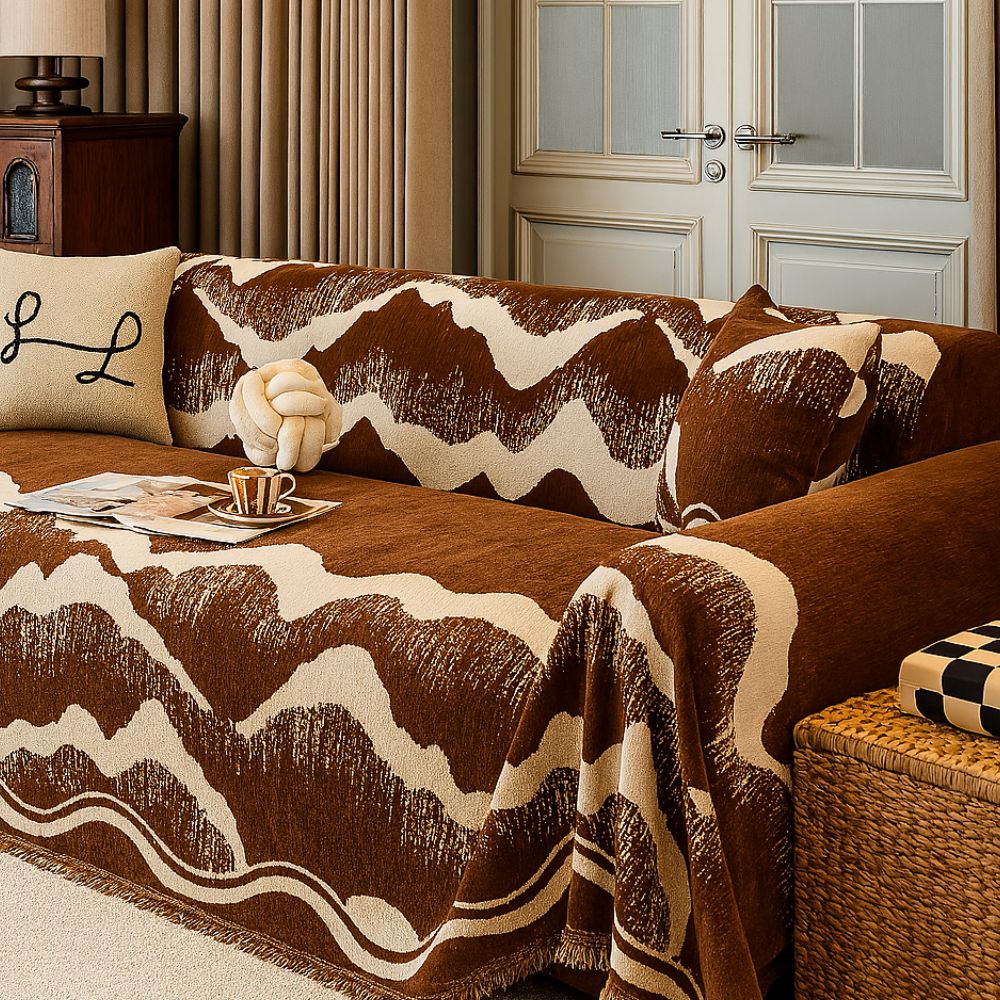 Wavescape Chenille Sofapude