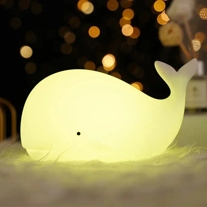 WhaleGlow – Børnevenlig natlampe med hval-tema