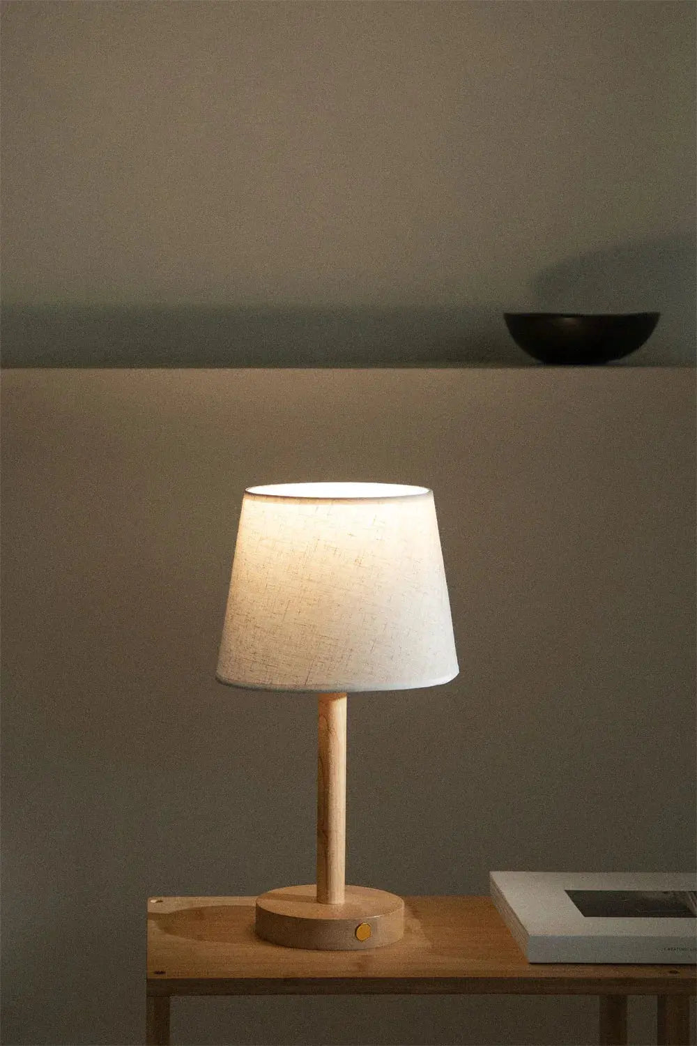 Træ LED Nattelys WoodGlow – Moderne &amp; Trådløst Lys