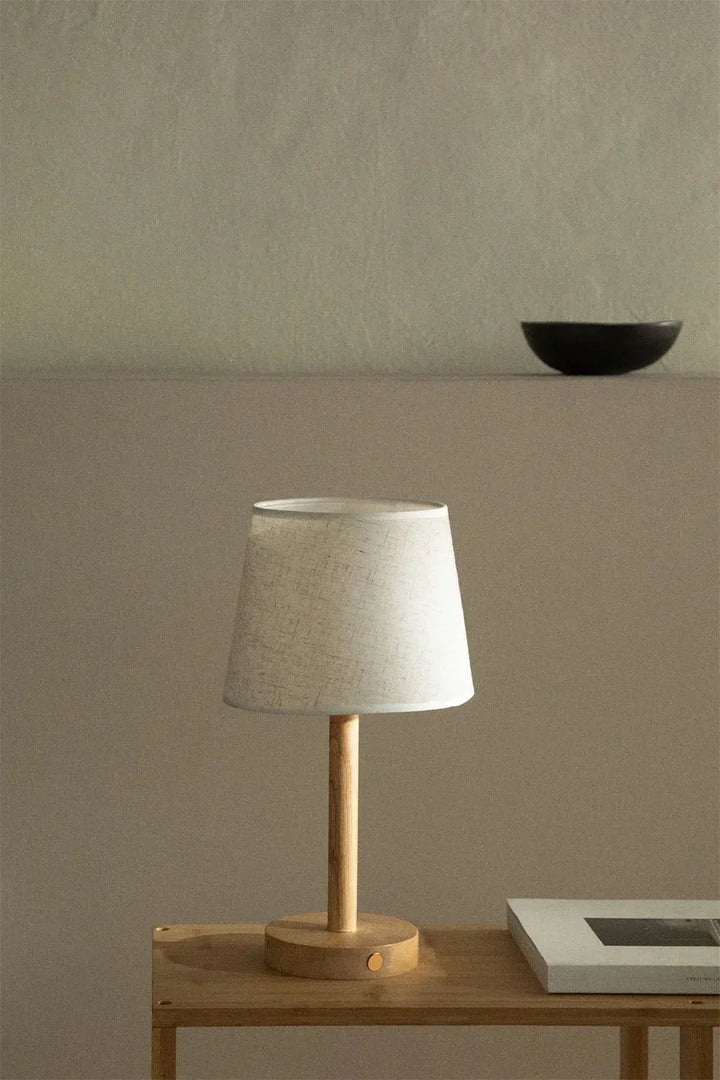 Træ LED Nattelys WoodGlow – Moderne &amp; Trådløst Lys
