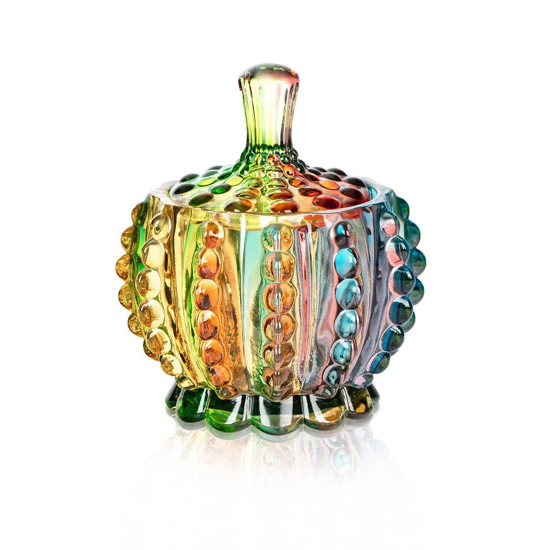 Iridescent Sukker Skål med Låg