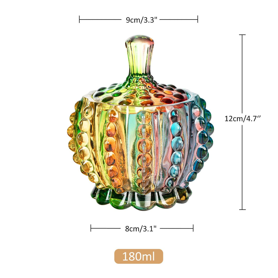 Iridescent Sukker Skål med Låg