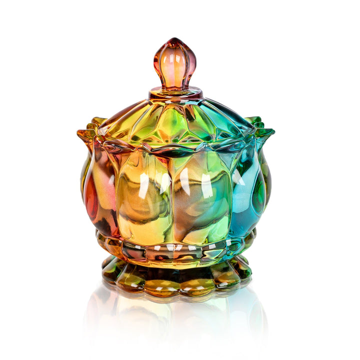 Iridescent Sukker Skål med Låg