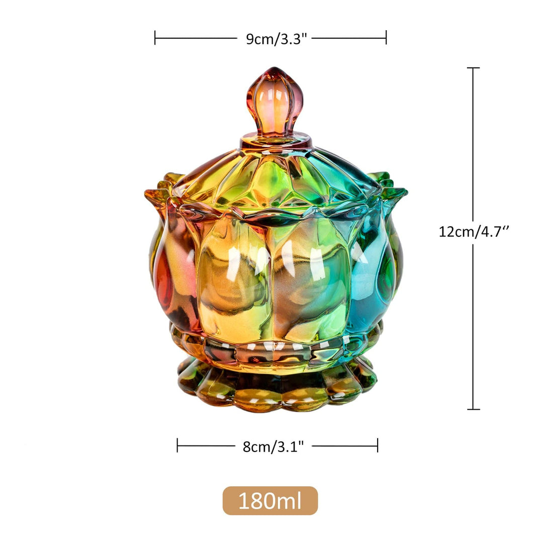 Iridescent Sukker Skål med Låg