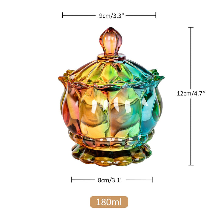 Iridescent Sukker Skål med Låg