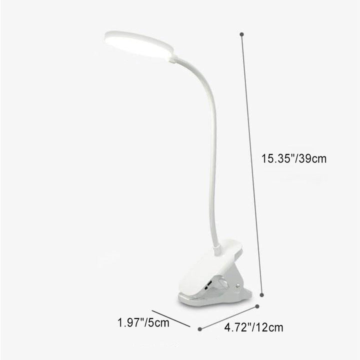 Simpel LED Klem Bordlampe genopladelig Øjenbeskyttelse Nattelys
