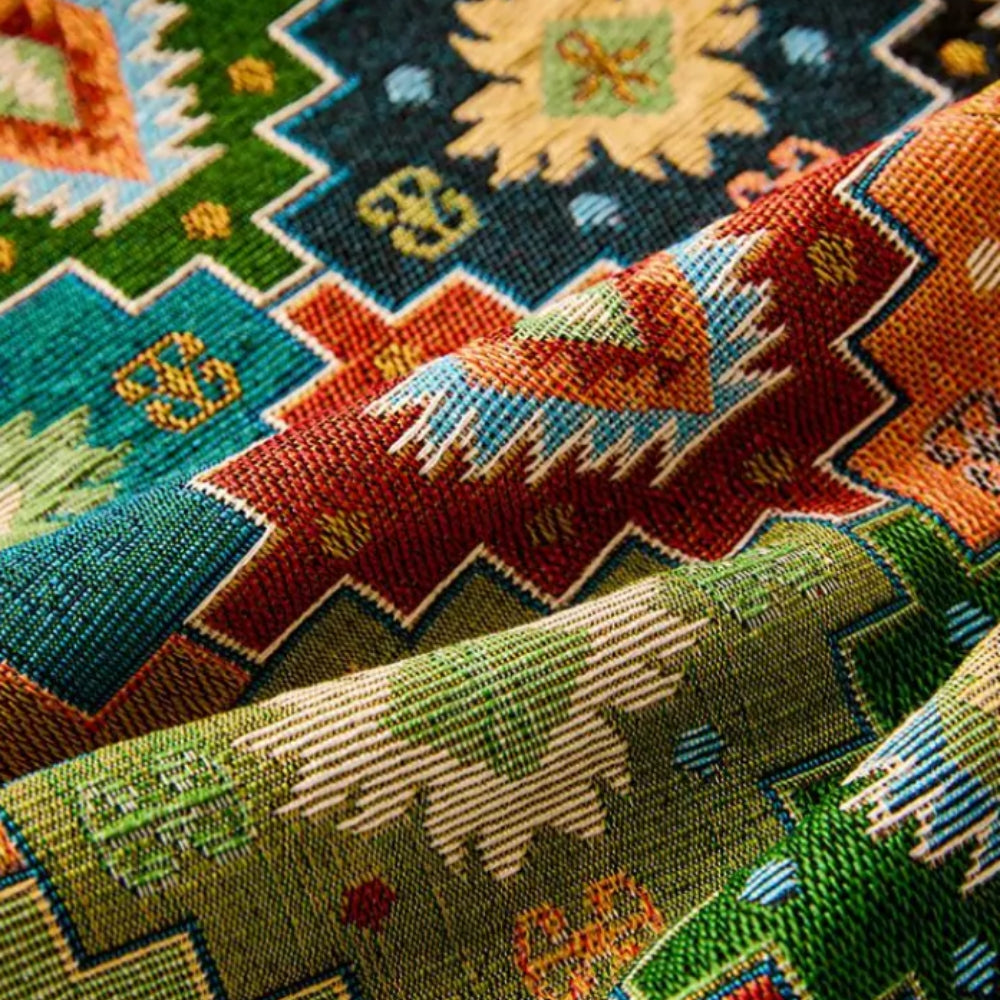 Zahara Geometrisk Tribal Kilim Sofa Cover