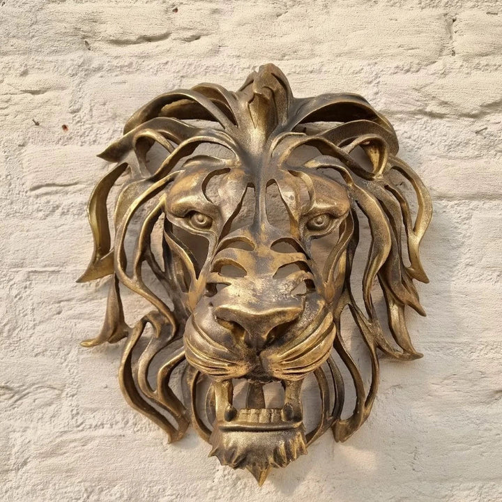 RegalRoar Løve - Løvehoved Vægs skulptur