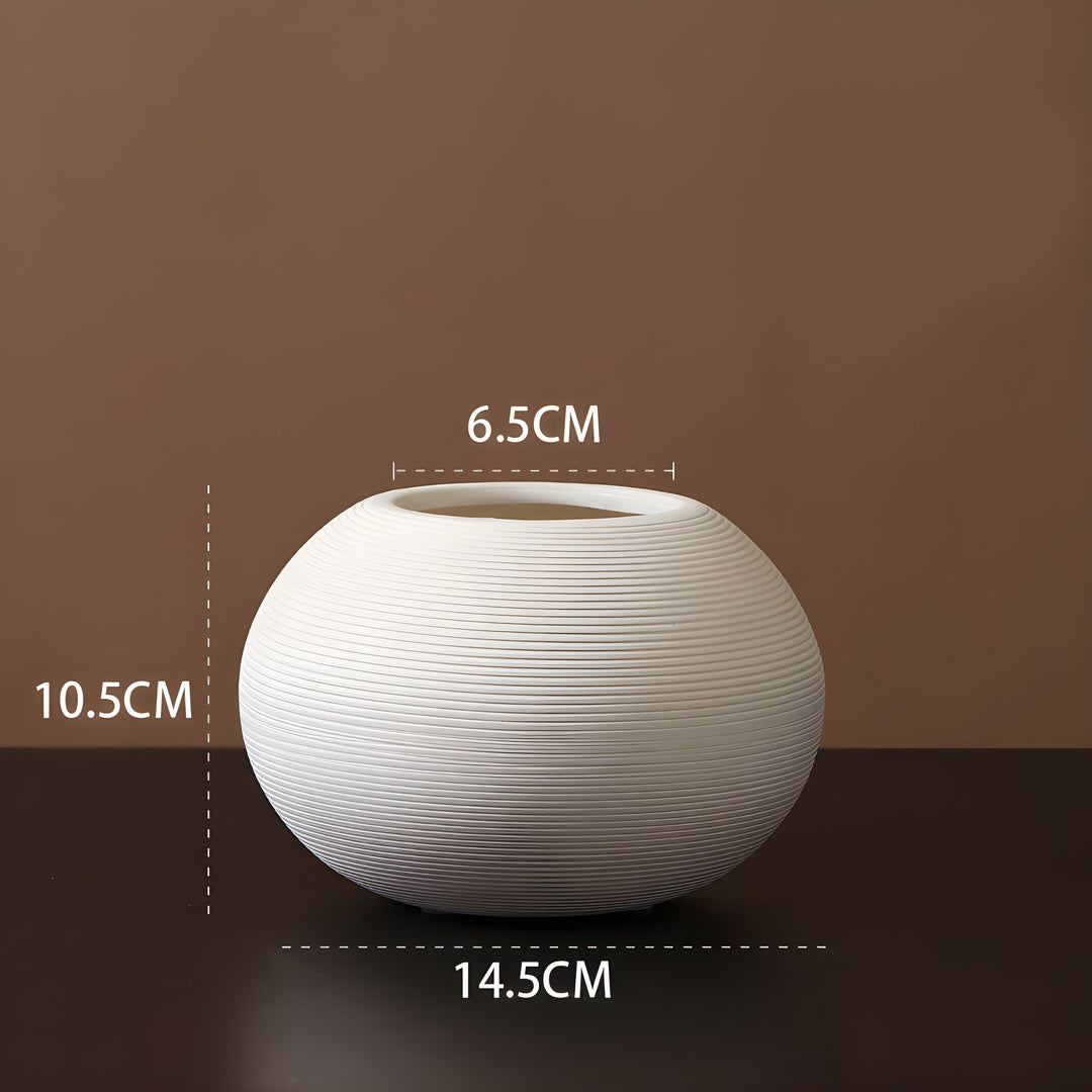 Minimalistisk Håndlavet Keramisk Zen Vase