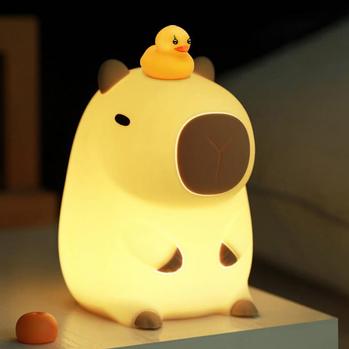 Bedårende Capybara Nattelys
