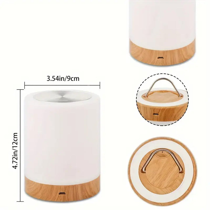 Dæmpbar LED Natlys med Moderne Design og Farveskift