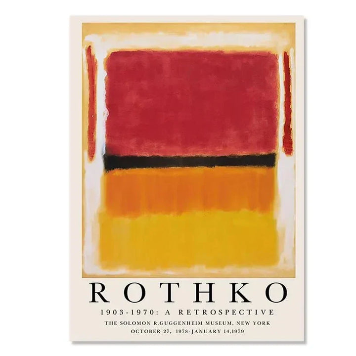Abstrakt Lærred Vægkunst Plakat