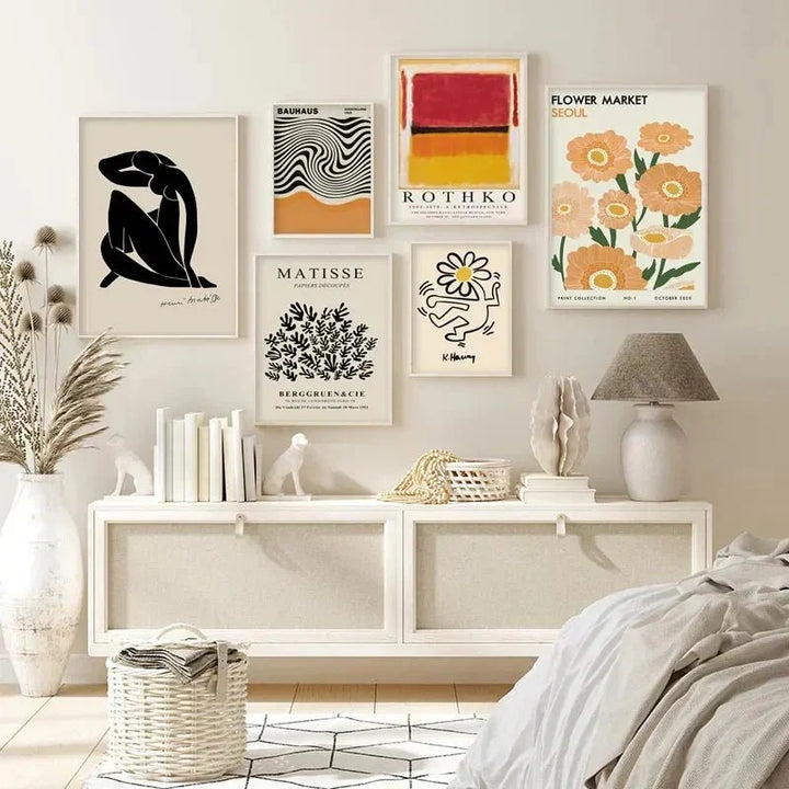 Abstrakt Lærred Vægkunst Plakat