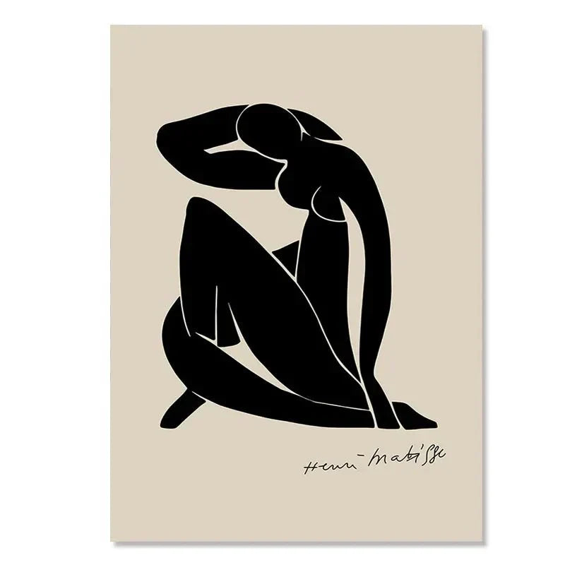 Abstrakt Lærred Vægkunst Plakat