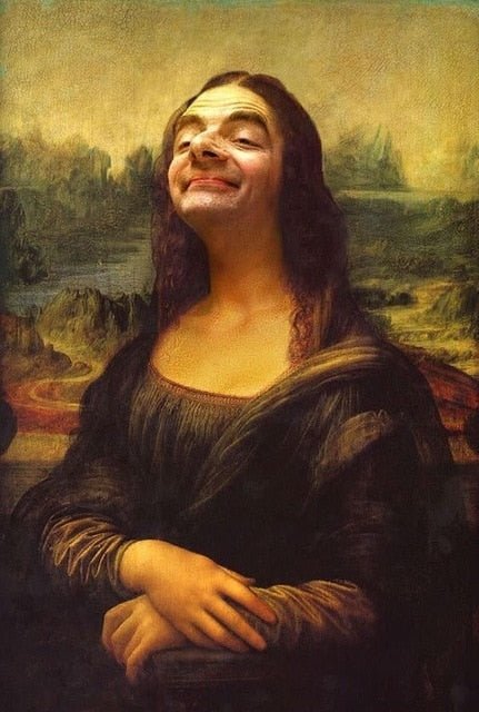 Æstetisk Sjov Mona Lisa Lærred Plakat