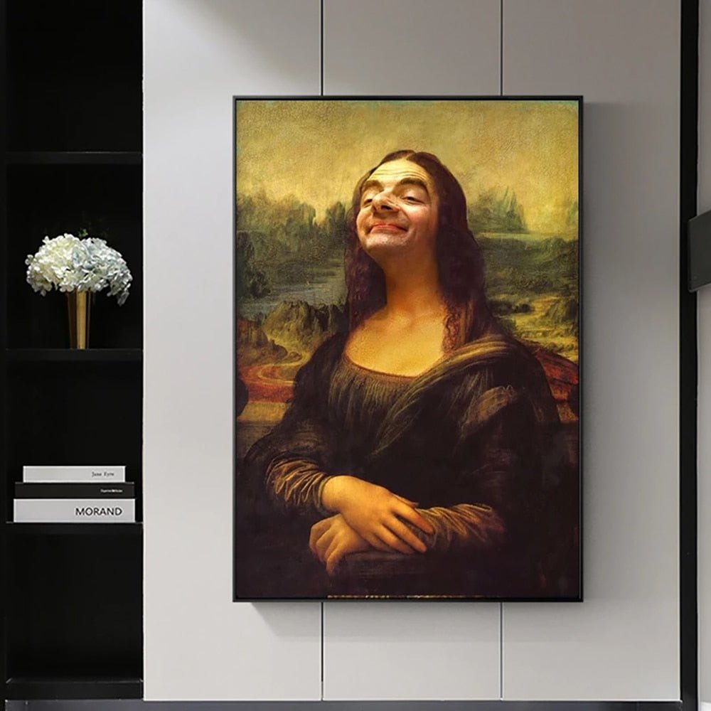 Æstetisk Sjov Mona Lisa Lærred Plakat