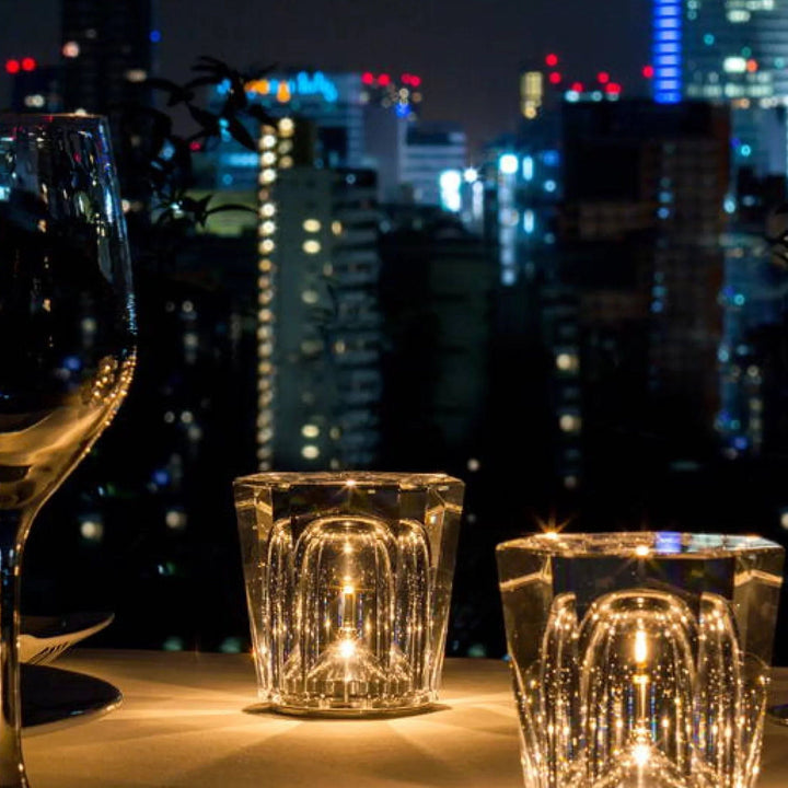 Lampe - Luksus Diamant Krystal LED Genopladelig Bordlampe