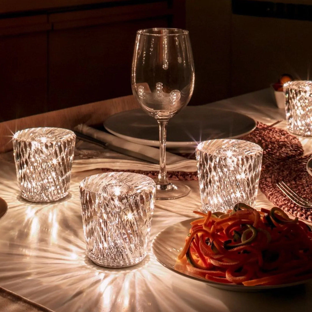 Lampe - Luksus Diamant Krystal LED Genopladelig Bordlampe