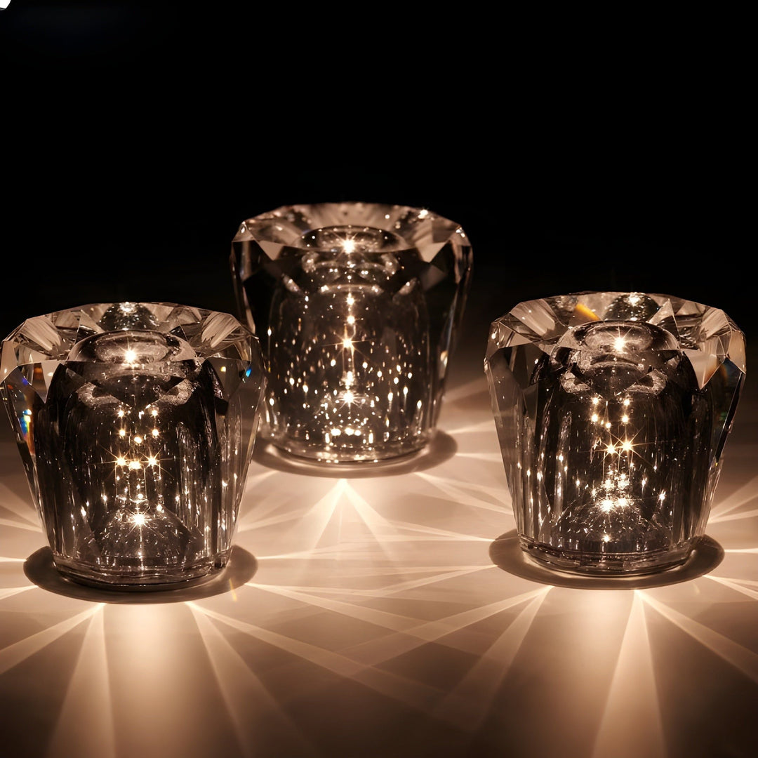 Lampe - Luksus Diamant Krystal LED Genopladelig Bordlampe