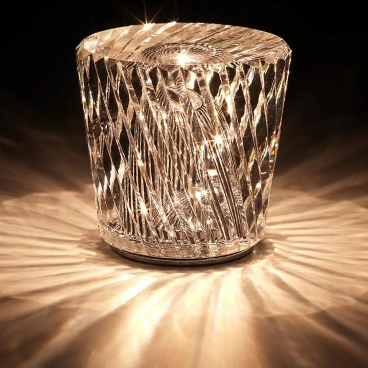 Lampe - Luksus Diamant Krystal LED Genopladelig Bordlampe