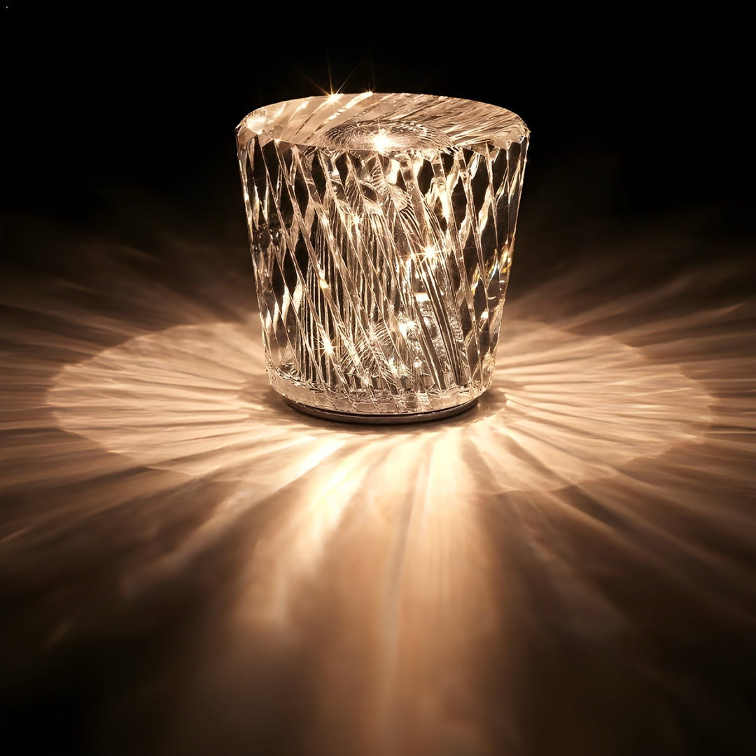 Lampe - Luksus Diamant Krystal LED Genopladelig Bordlampe
