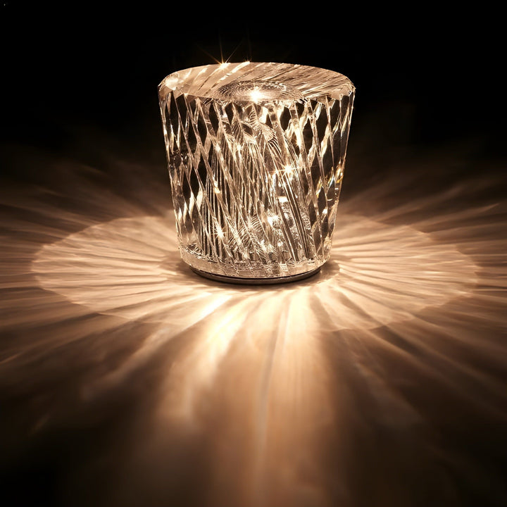 Lampe - Luksus Diamant Krystal LED Genopladelig Bordlampe