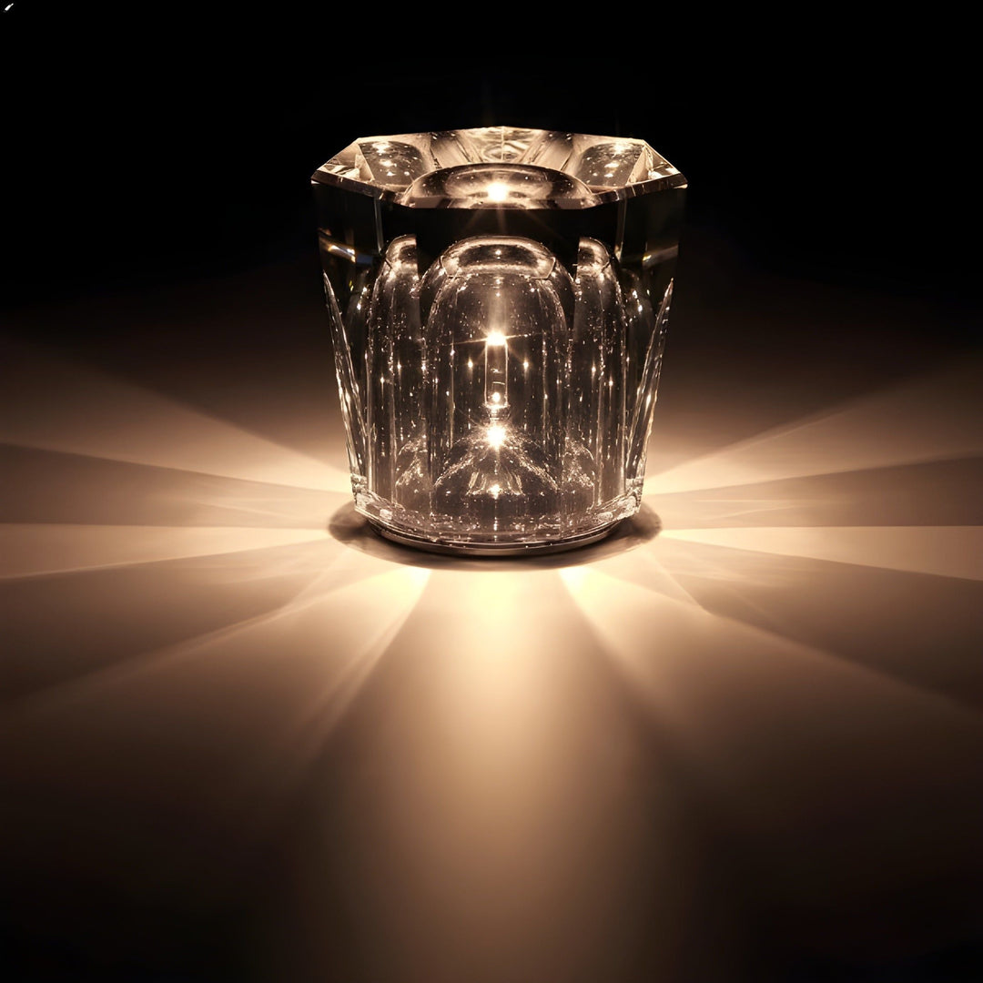 Lampe - Luksus Diamant Krystal LED Genopladelig Bordlampe
