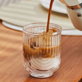 Amerikansk Is Latte Glas Kaffe Krus