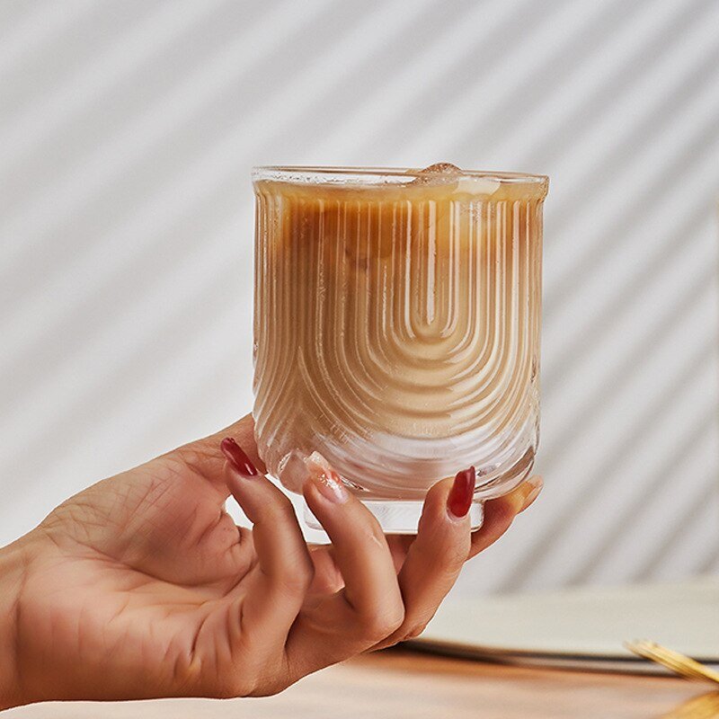 Amerikansk Is Latte Glas Kaffe Krus