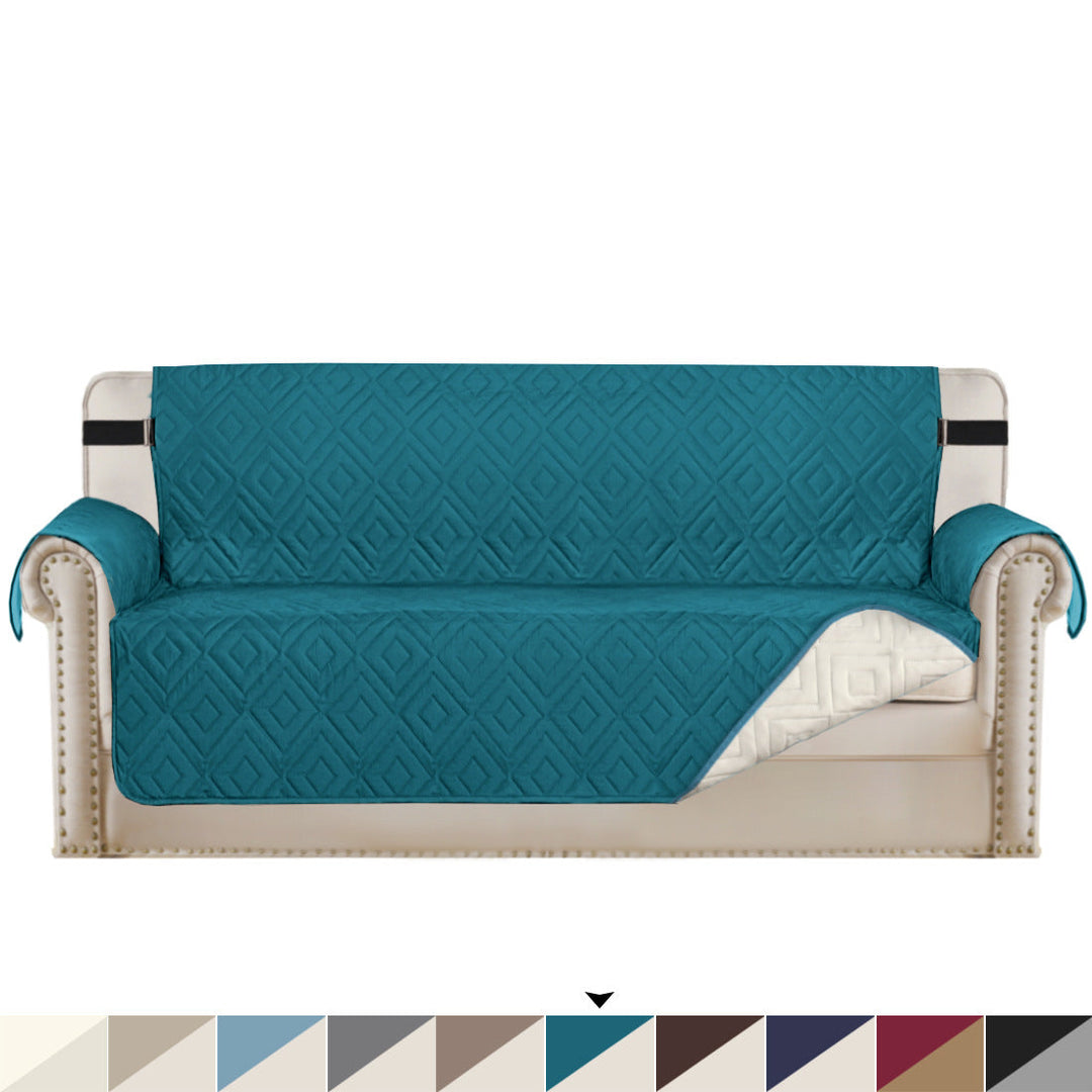 Quilted Sofa Cover Pet Protector Throw Vandtæt Sofa Slip Covers 1/2/3 Sæde