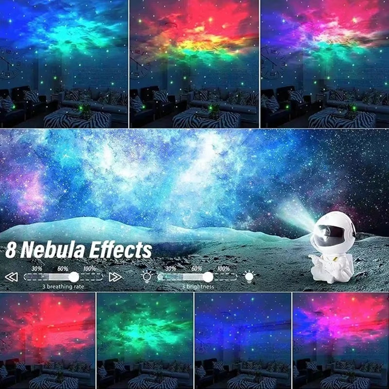 Astronaut Galaxy Projektor LED Natlys