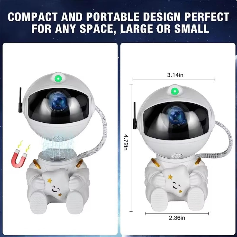Astronaut Galaxy Projektor LED Natlys
