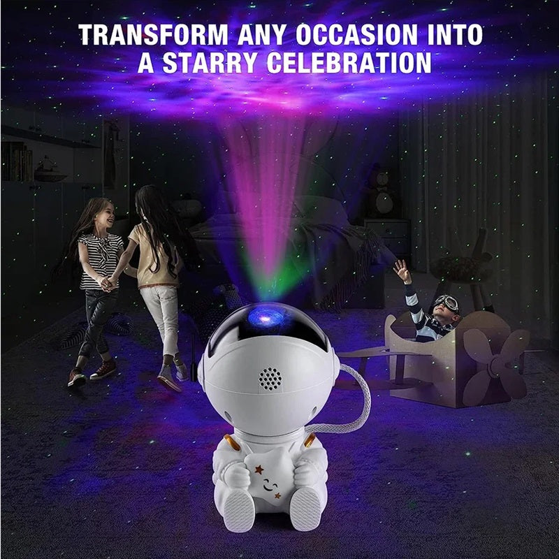 Astronaut Galaxy Projektor LED Natlys