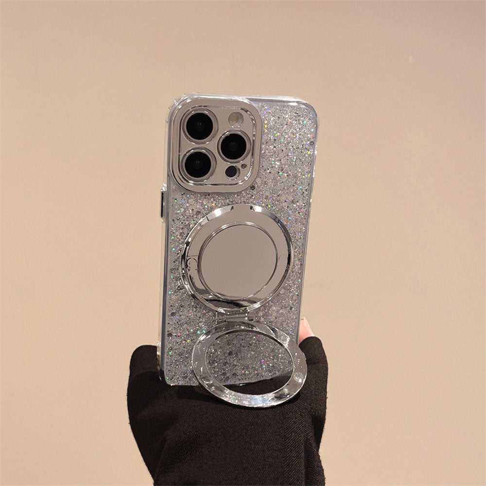 Sølv Glitter Spejl MagSafe