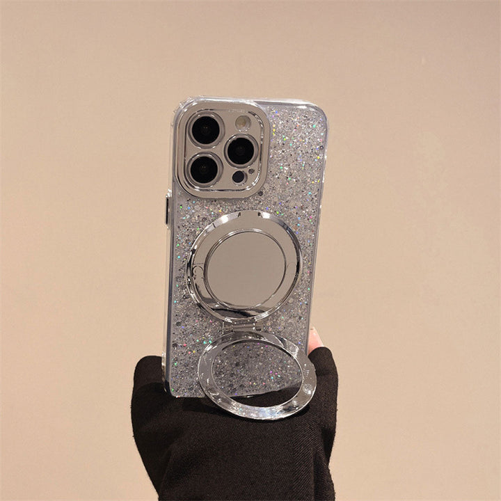 Sølv Glitter Spejl MagSafe