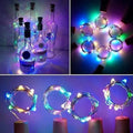 Led Flaske Lys Kork Nattelys DIY Dekor |