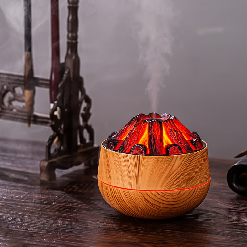 Fire Diffuser - Mini simuleret kulbrand luftfugter med realistisk flammeeffekt