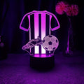 SportGlow Lampe - 3D LED Nattelys til Fodboldfans